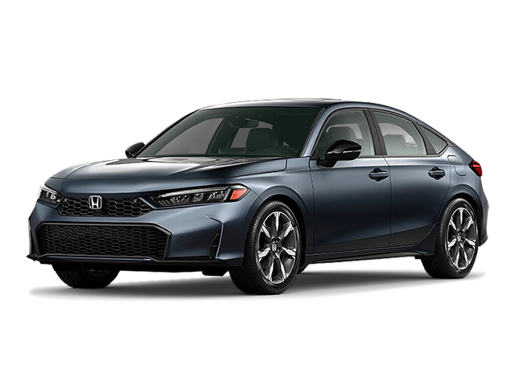 New 2025 Honda Civic Hybrid Sport Touring Hatchback Meteorite Gray For